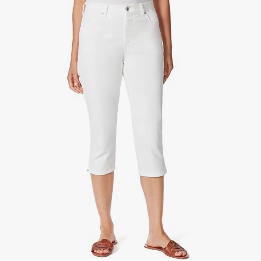 Gloria Vanderbilt Amanda Capri Vintage White size 8